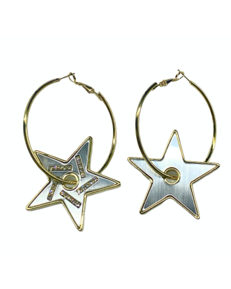 Mirror Star Earrings