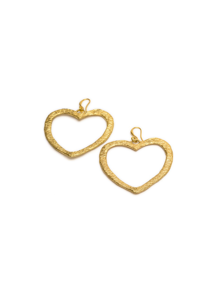 EARRINGS FLAT HEART