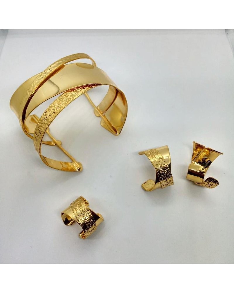 cuff, brass gold hand made