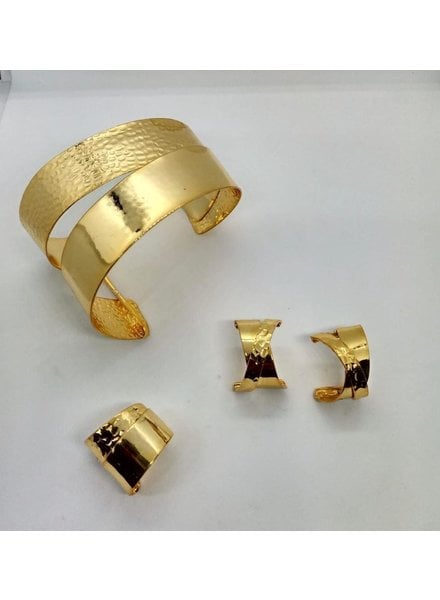 cuff brass gold hand made