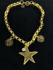 Big Star and Coins Necklace