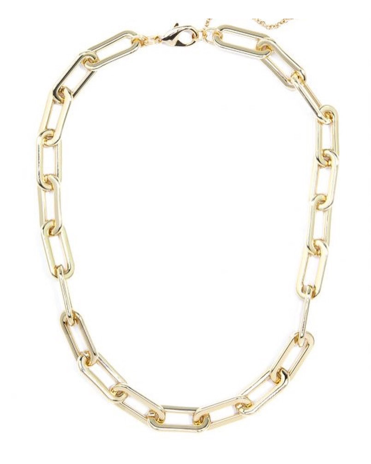 Clip Necklace 18K Gold Or Silver Plated