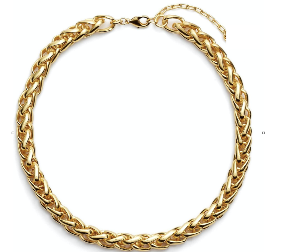 braided link collar necklace - B'LA Btq 