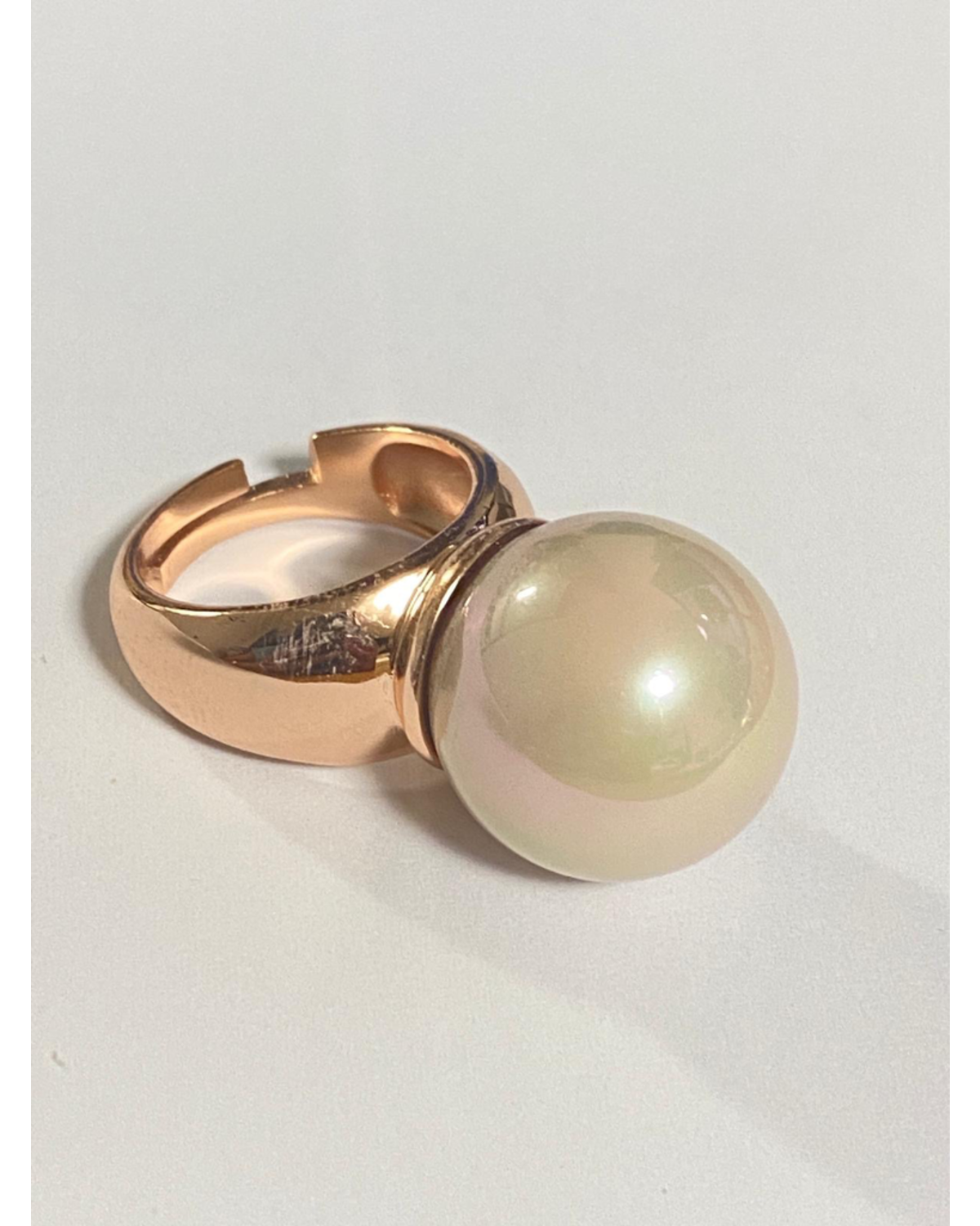 Pearl Ring Rose Gold 18k