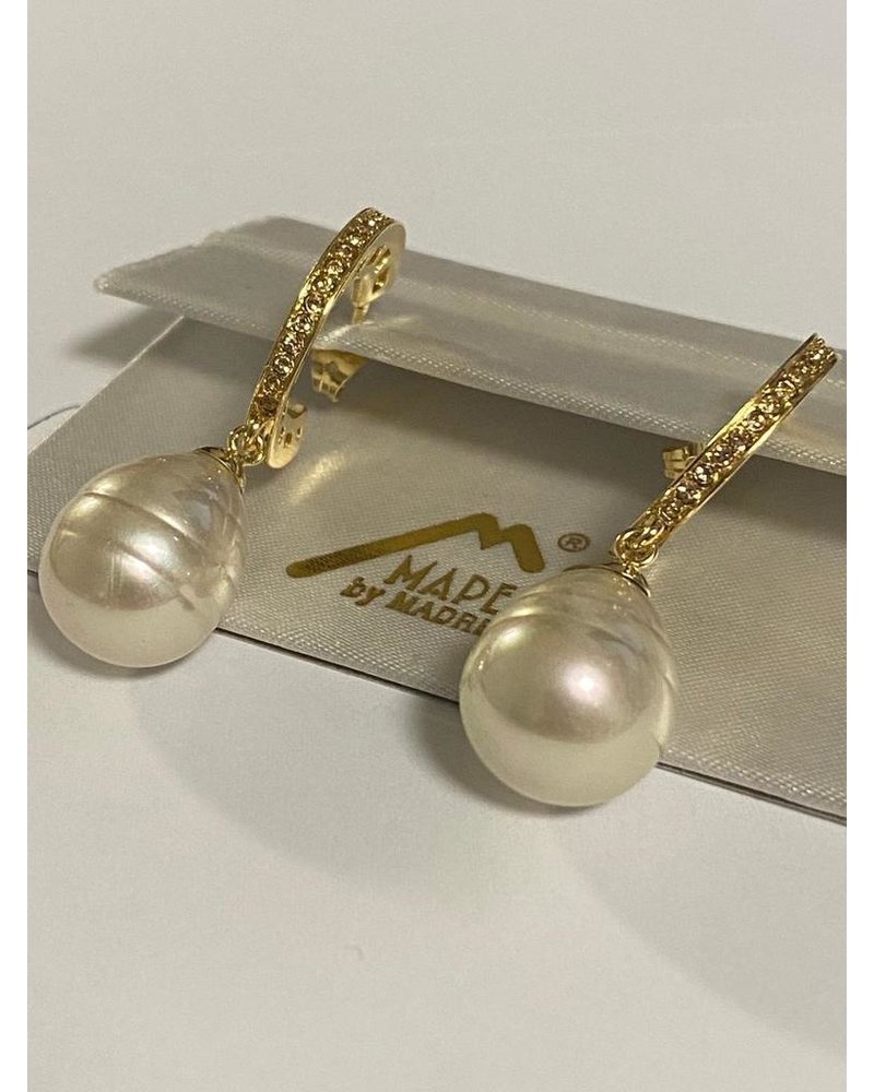 Gold Or Rodio Pearl Earrings
