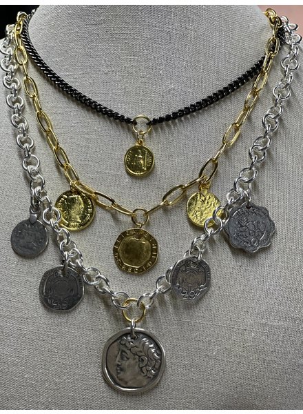 coins necklace by 4 soles