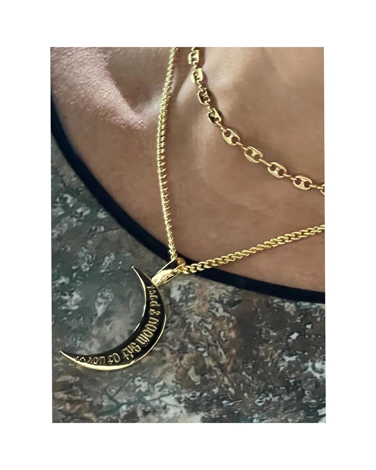 love you to the moon & back, silver or gold plated 18"