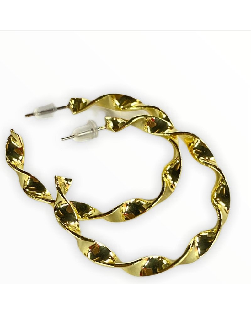 gold large earrings