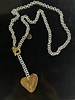Heart 4 soles necklace 36"