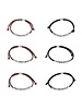 LO20000 - BRACELETS SUEDE IRREGULAR BEADS