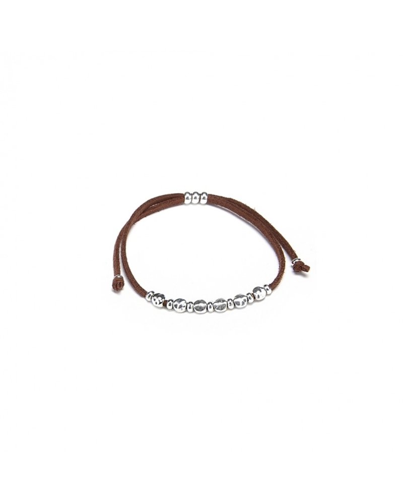 LO20000 - BRACELETS SUEDE IRREGULAR BEADS