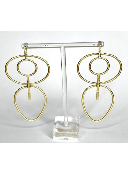 Gold  Circle Earrings