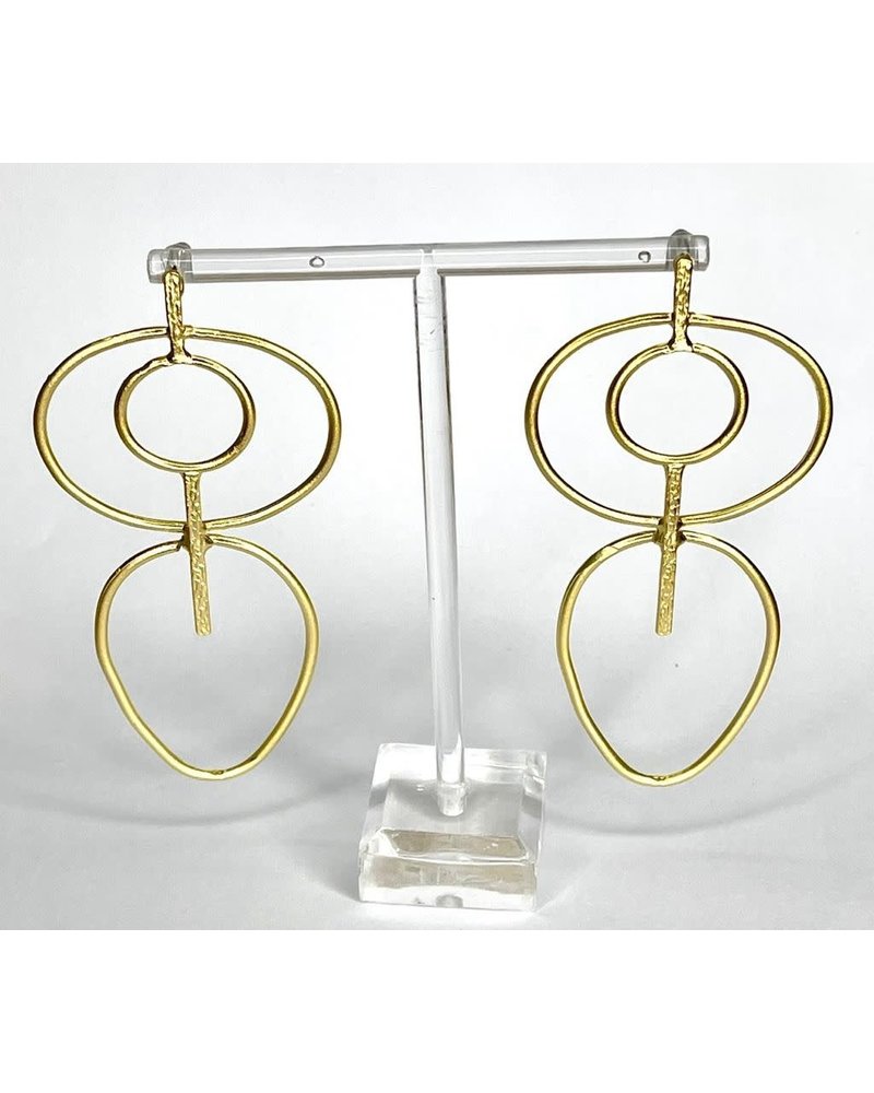 Gold  Circle Earrings