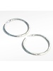 Large Silver Hoops Earrings