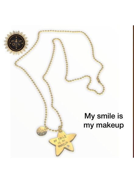 n5663 my smile is my make up  Necklace 4 Soles