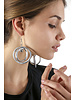 2 RONDE E 1 BILLE EARRING