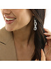 AL17340 - EARRINGS 4 OVALES CHAINE SERRE'