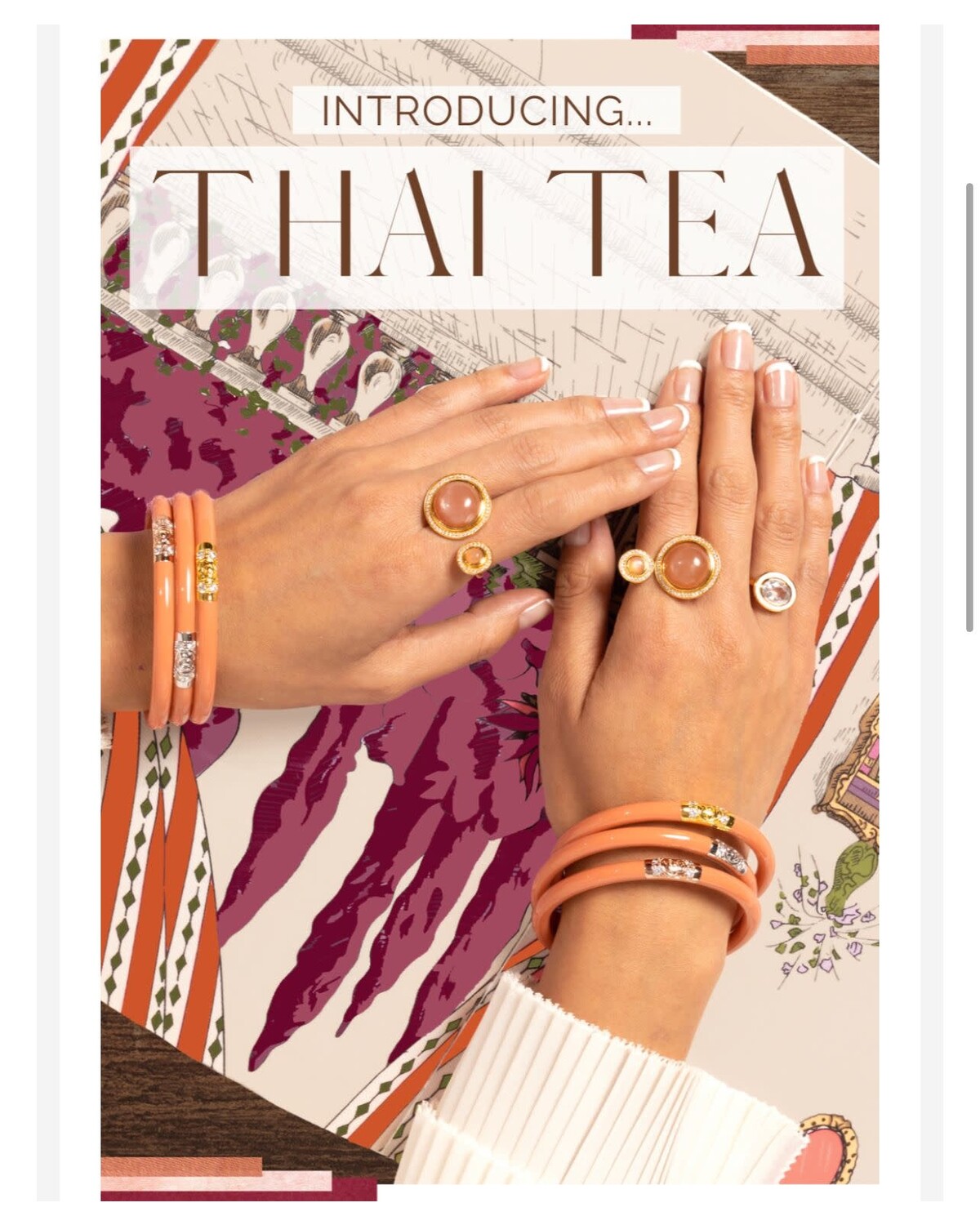 Thai Tea Three King All Weather Bangles
