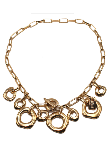 OXYGEN GOLD NECKLACE