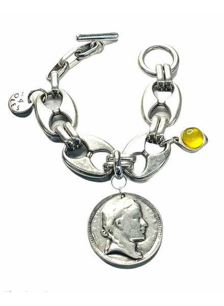 Big Mariner Coin Bracelet by 4 Soles