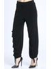 Button Detailed Comfy Pants Black