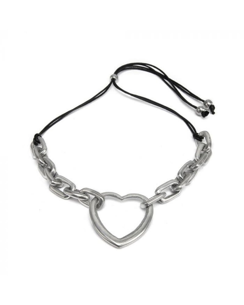 AL02178 /Chain Necklace Heart Pendant