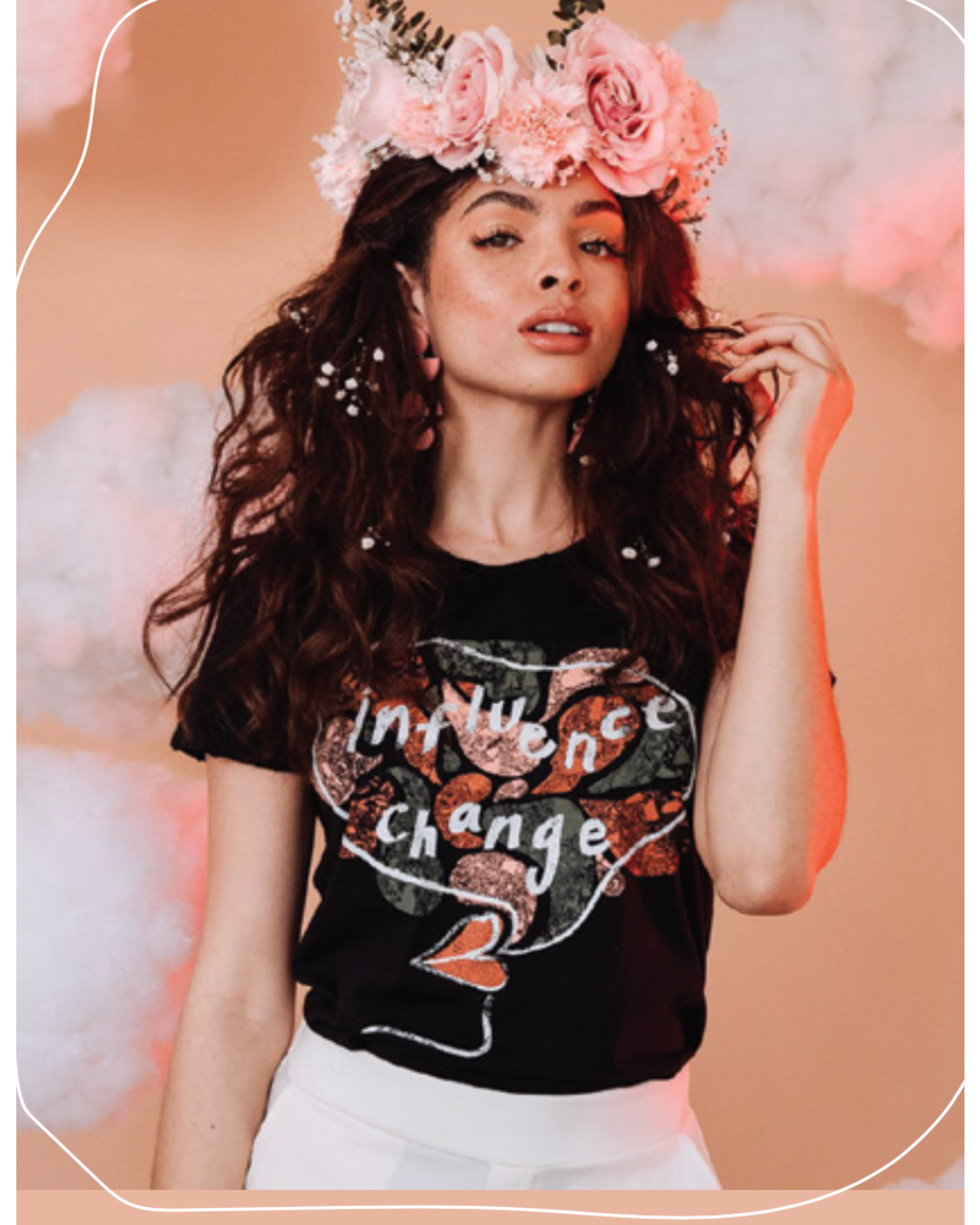 Influence change women’s tee