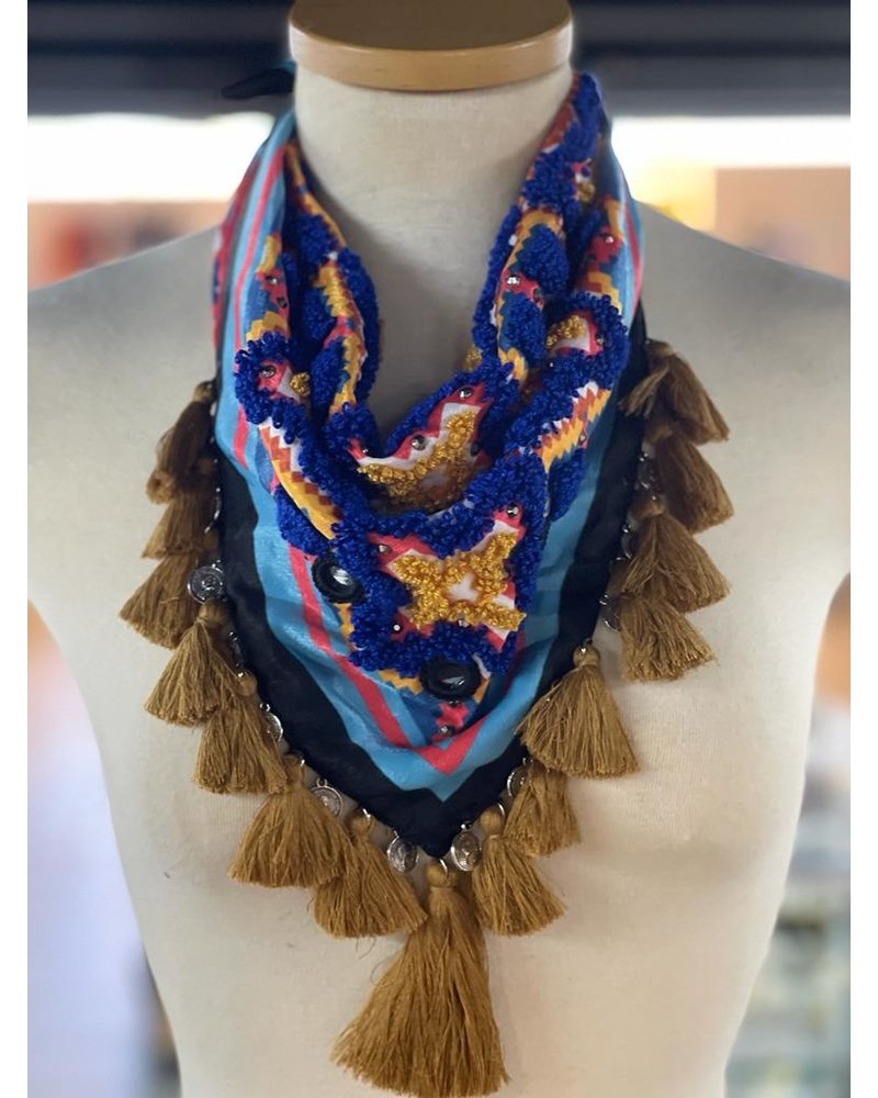 Copy of Embroidered Silk Scarf 6