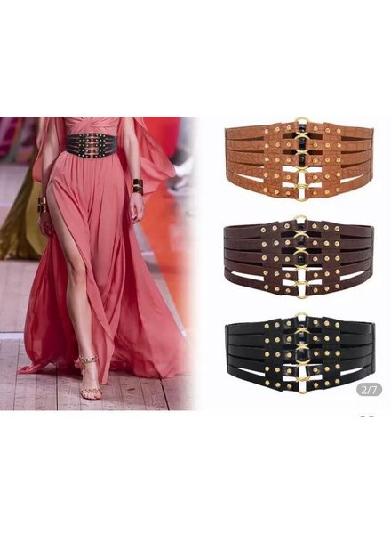 FASHION BELT WITH RINGS