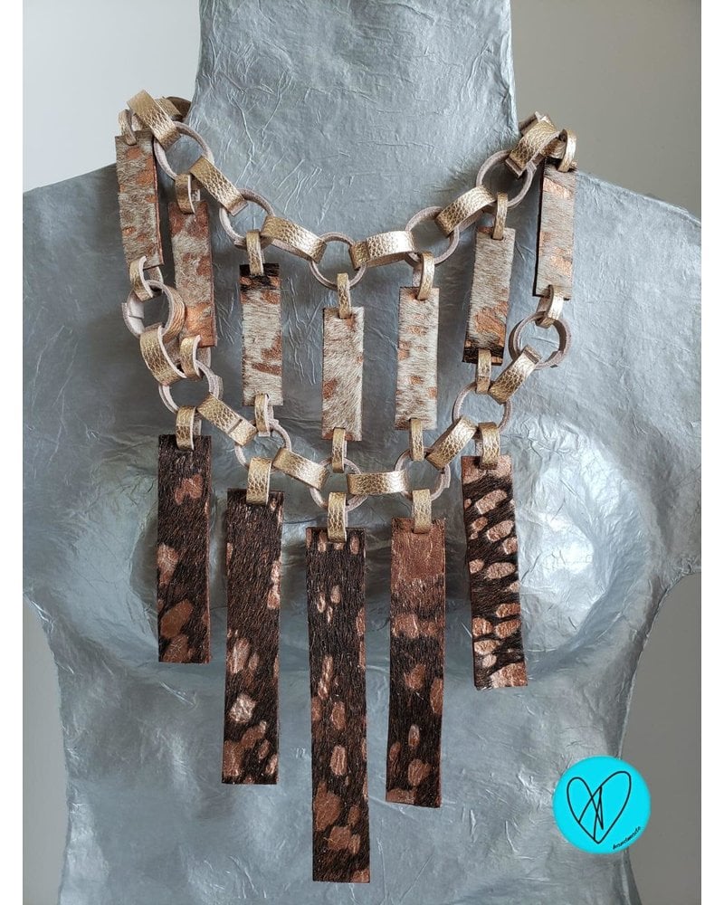 #1 Special Edition Leather Necklace by Arleene Diaz