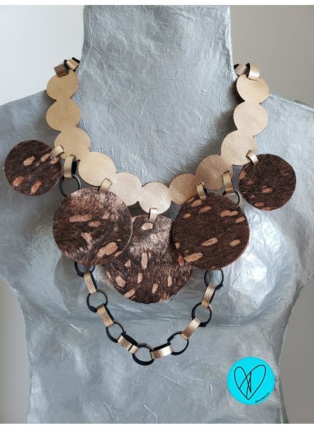 #2 Special Edition Leather Necklace by Arleene Diaz