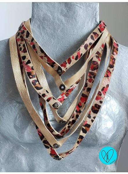 #10 Special Edition Leather Necklace by Arleene Diaz