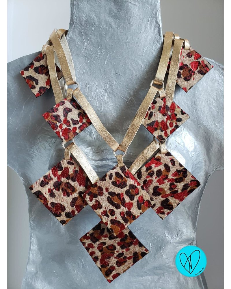 #11 Special Edition Leather Necklace by Arleene Diaz