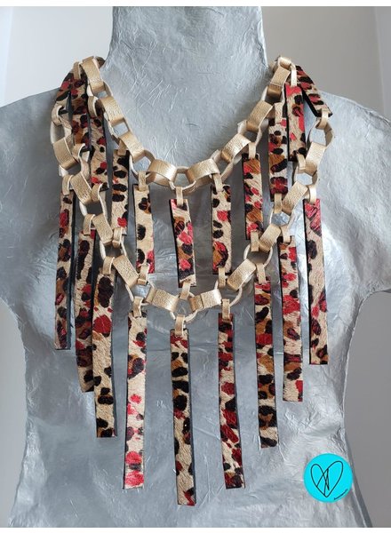 #12 Special Edition Leather Necklace by Arleene Diaz