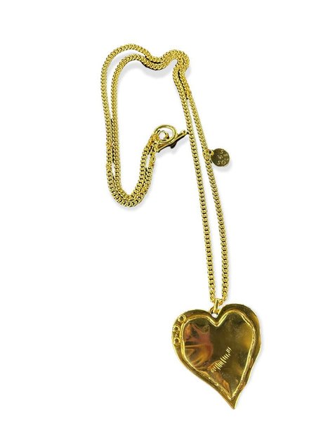 Big Heart Long Necklace by 4 Soles