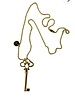 3" Gold Key necklaces