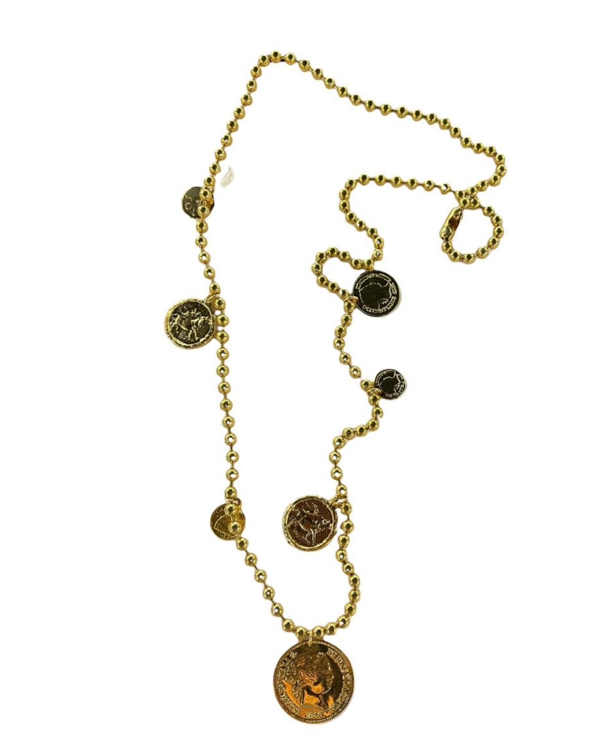 Multi coins Necklace 4 soles