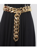 Gold Color Metal Chain Long Wide