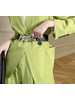 Pu Leather Back Elastic Thick Metal Belt