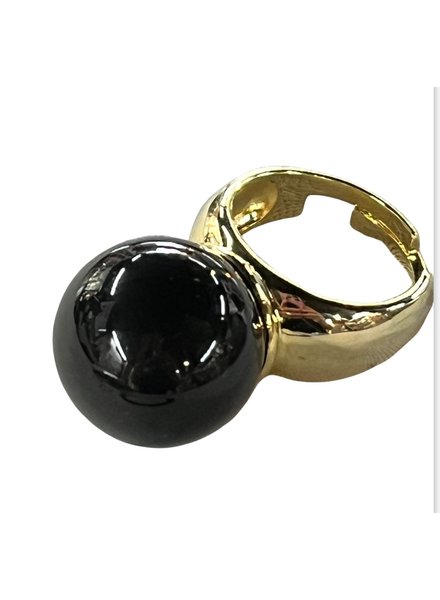 Adjustable Black Ring