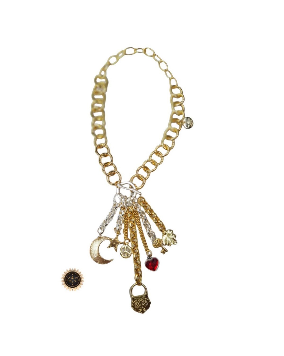Multi Charms Necklace 4 Soles