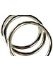 Set of 3 silver plated/brass bangles  Gold
