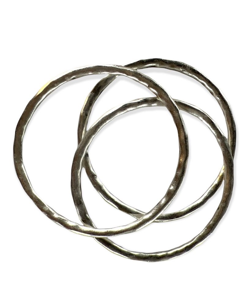 Copy of 3 silver plated bangles