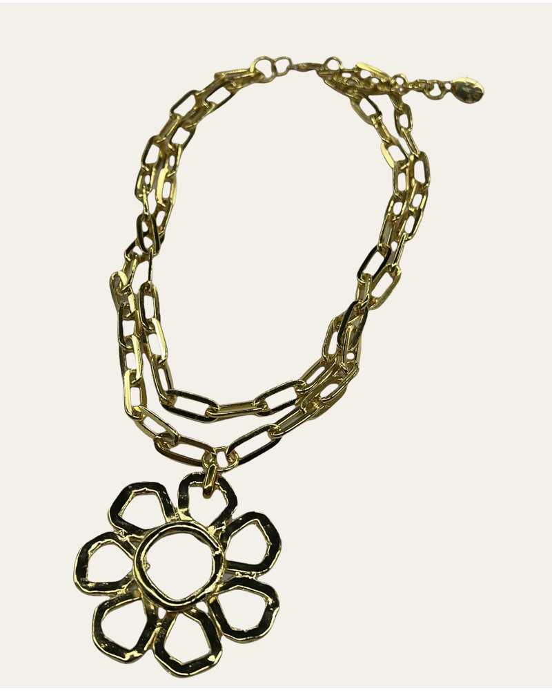 Flower double chain by 4 soles