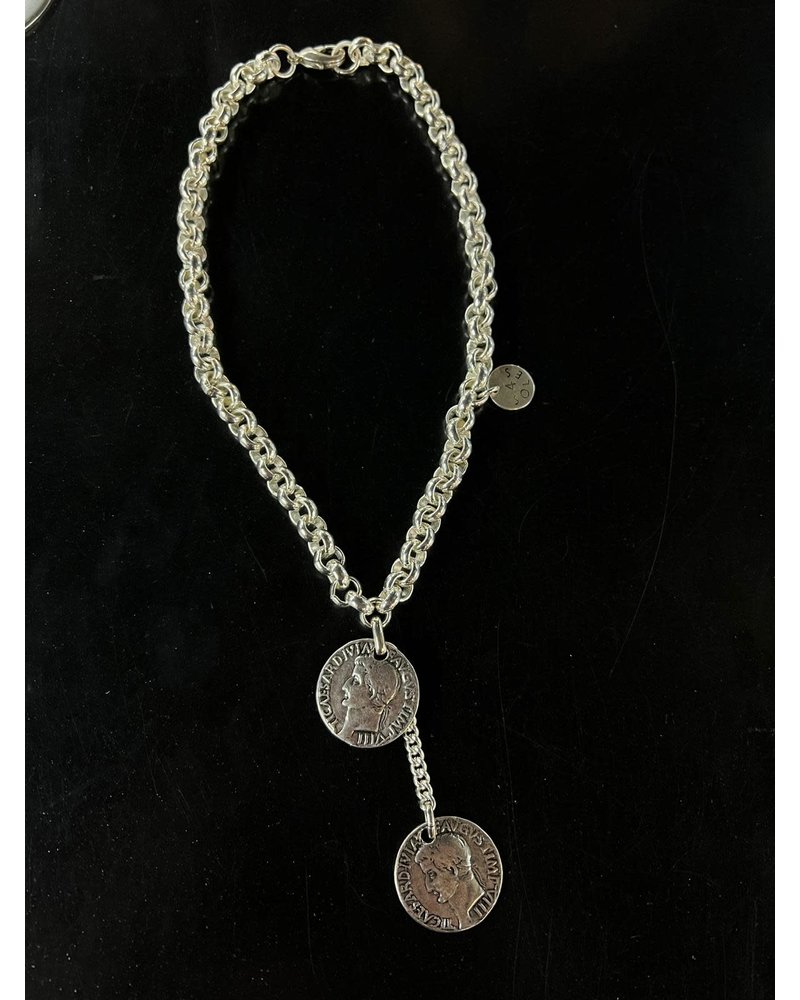 2 Coins 4 Soles necklace