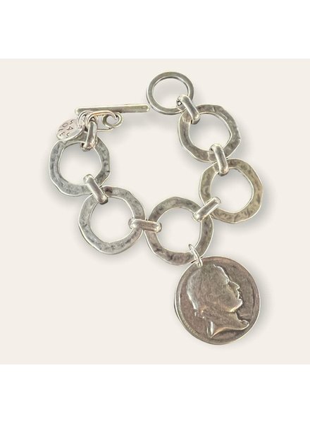 Copy of Big Coin 4 Soles Bracelet