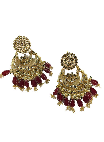 Red Ágatha earrings