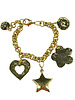 4 soles multi charms bracelets