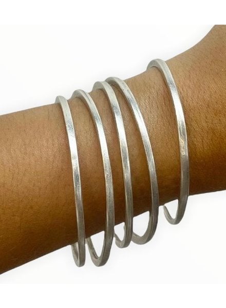 Individual silver Plated Bangles