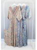 d7640 Long Dress Silk Collection